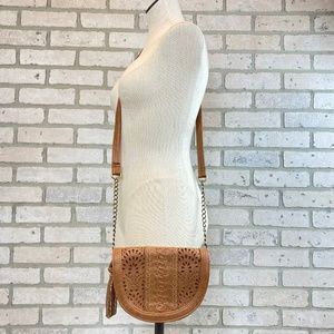 Bass Boho Soft Genuine Leather Crossbody Purse